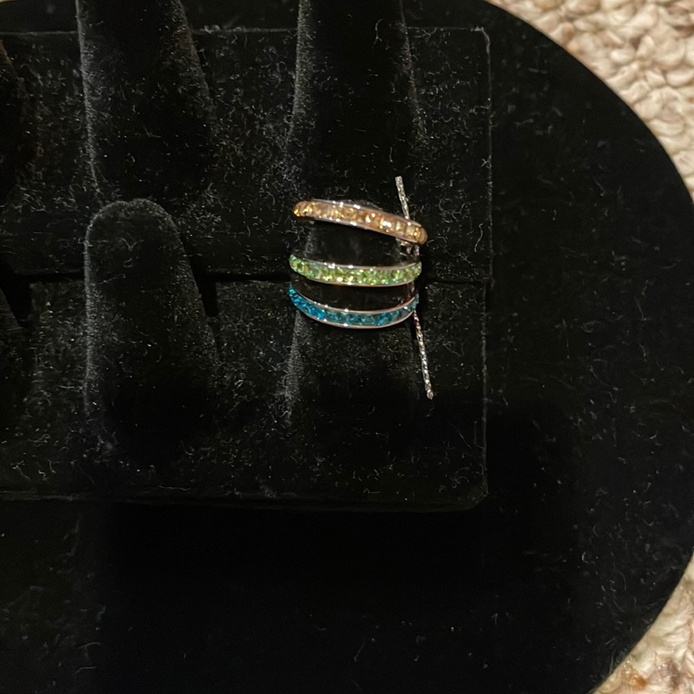 NEW never worn COACH stacking eternity band ring set